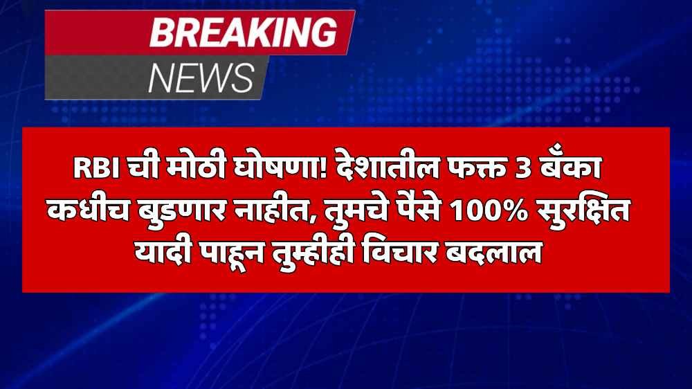 RBI Safe Bank List 2025